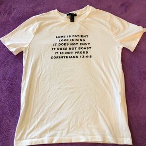 Like new Small fitted T-shirt w bible verse